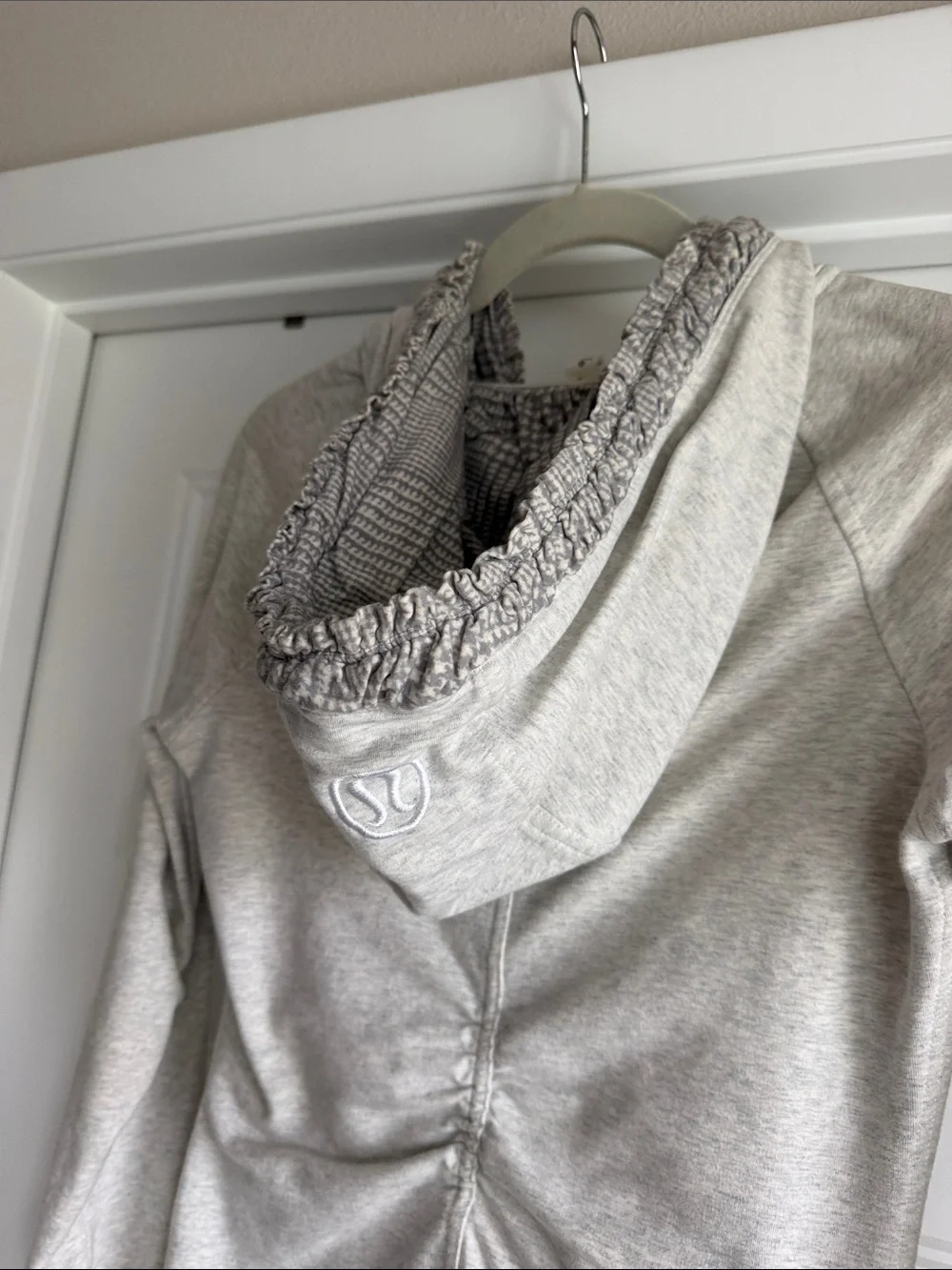 Lululemon Heather Gray Full-Zip Hooded Jacket